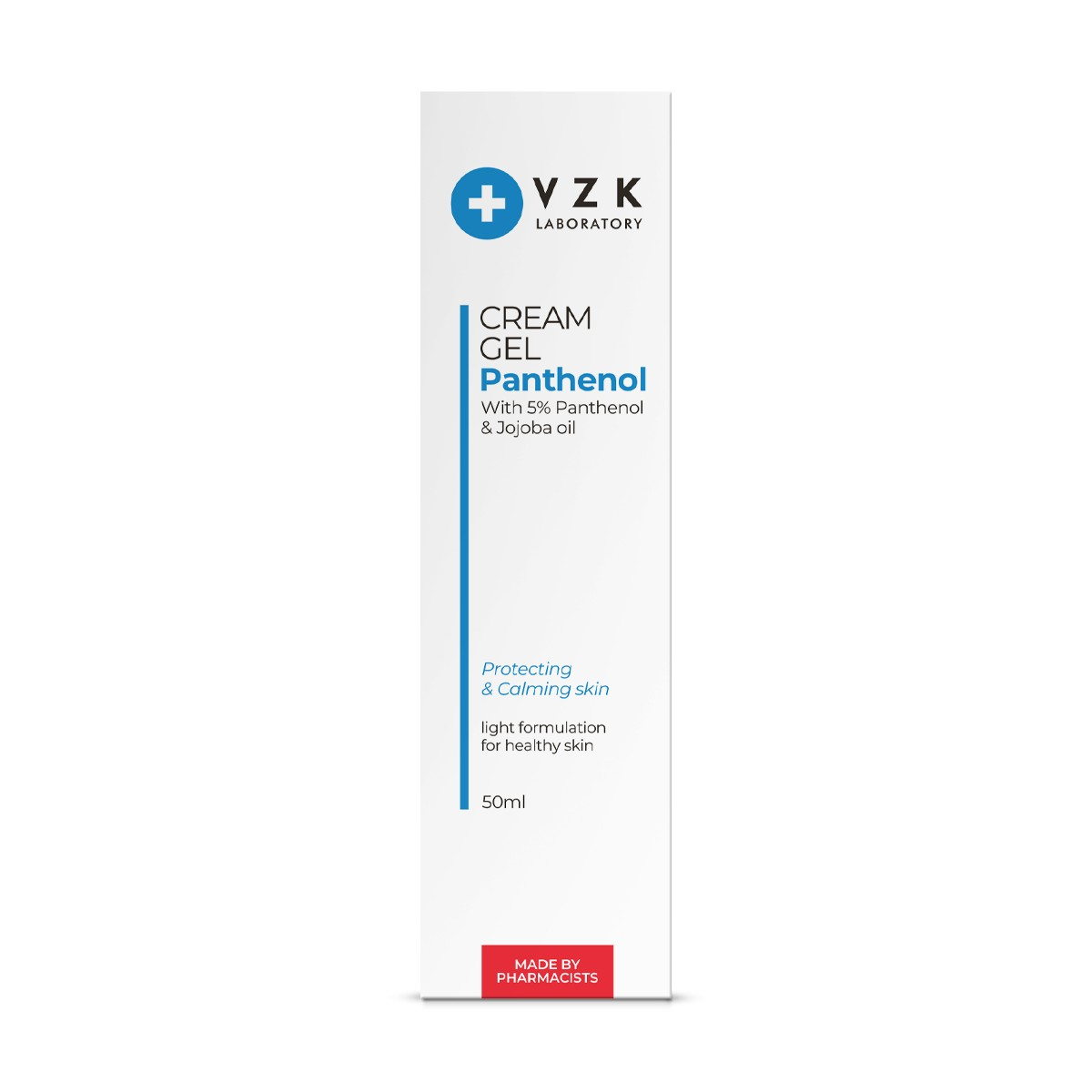 vzk panthenol cream gel box
